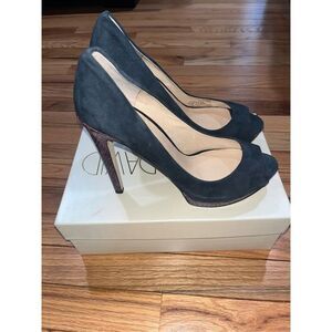 JOAN & DAVID Navy Dadelsa Patent Leather Stiletto Pump Shoes Heels Size 10